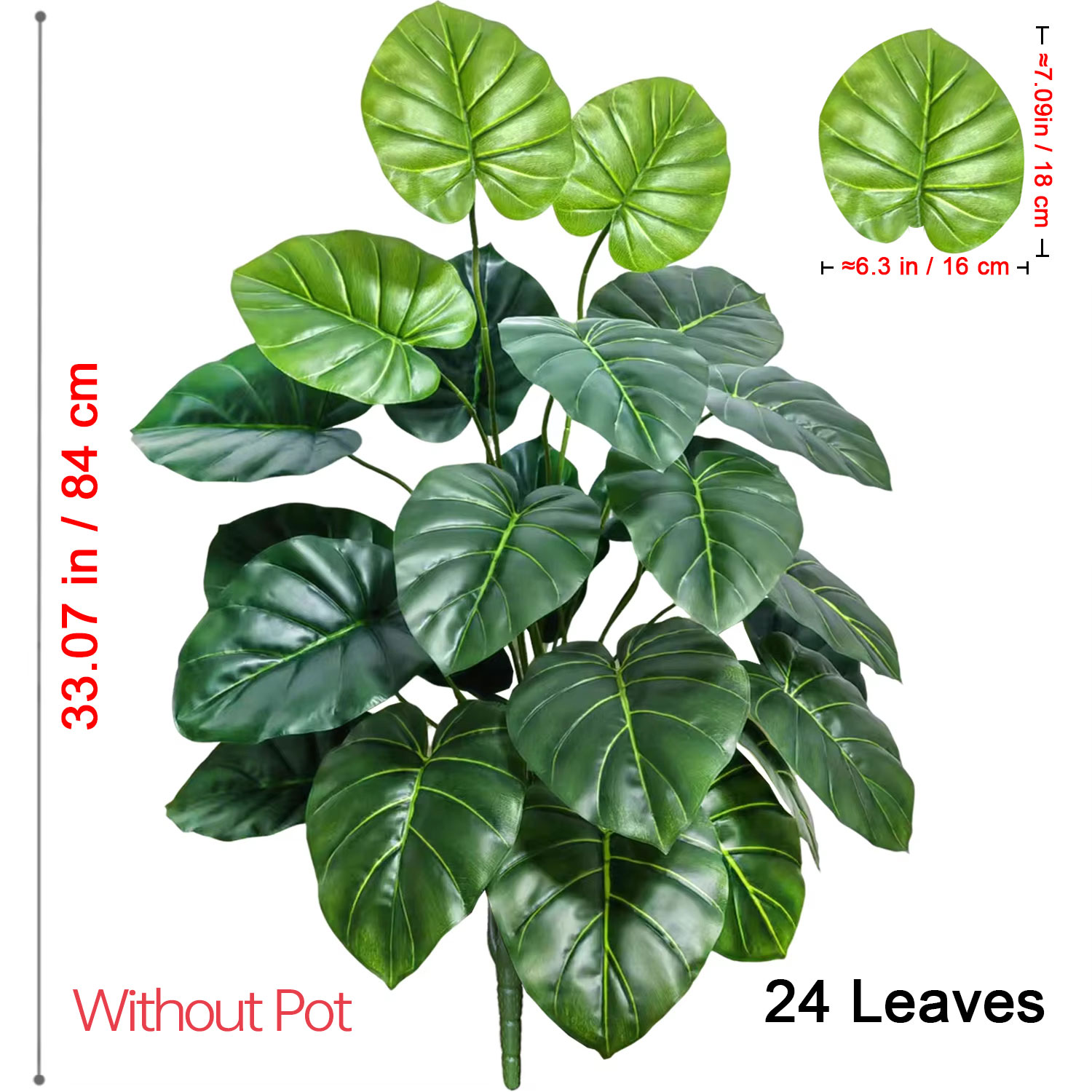 1 Pcs 60-105cm Lifelike Artifi - đánh giá và giá Monstera Adansonii