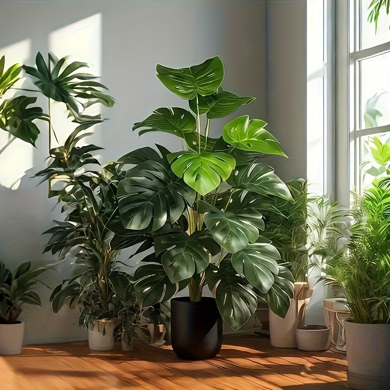 Artificial Monstera Palm Tree  - đánh giá và giá Monstera Adansonii