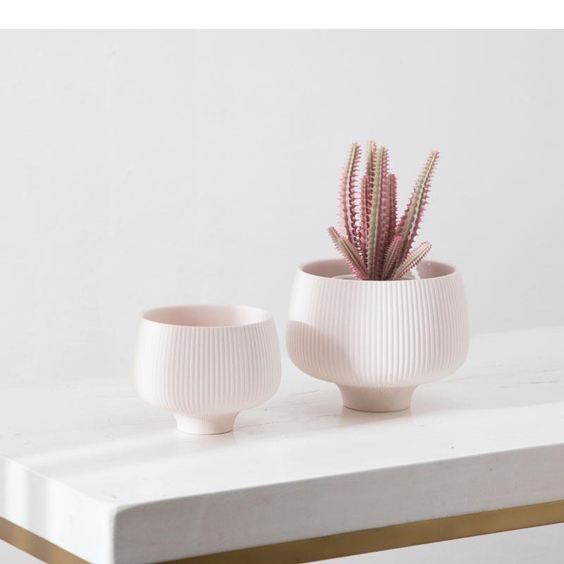 Multicolor Stripes Ceramic Vas - đánh giá và giá Aloe Vera Pot