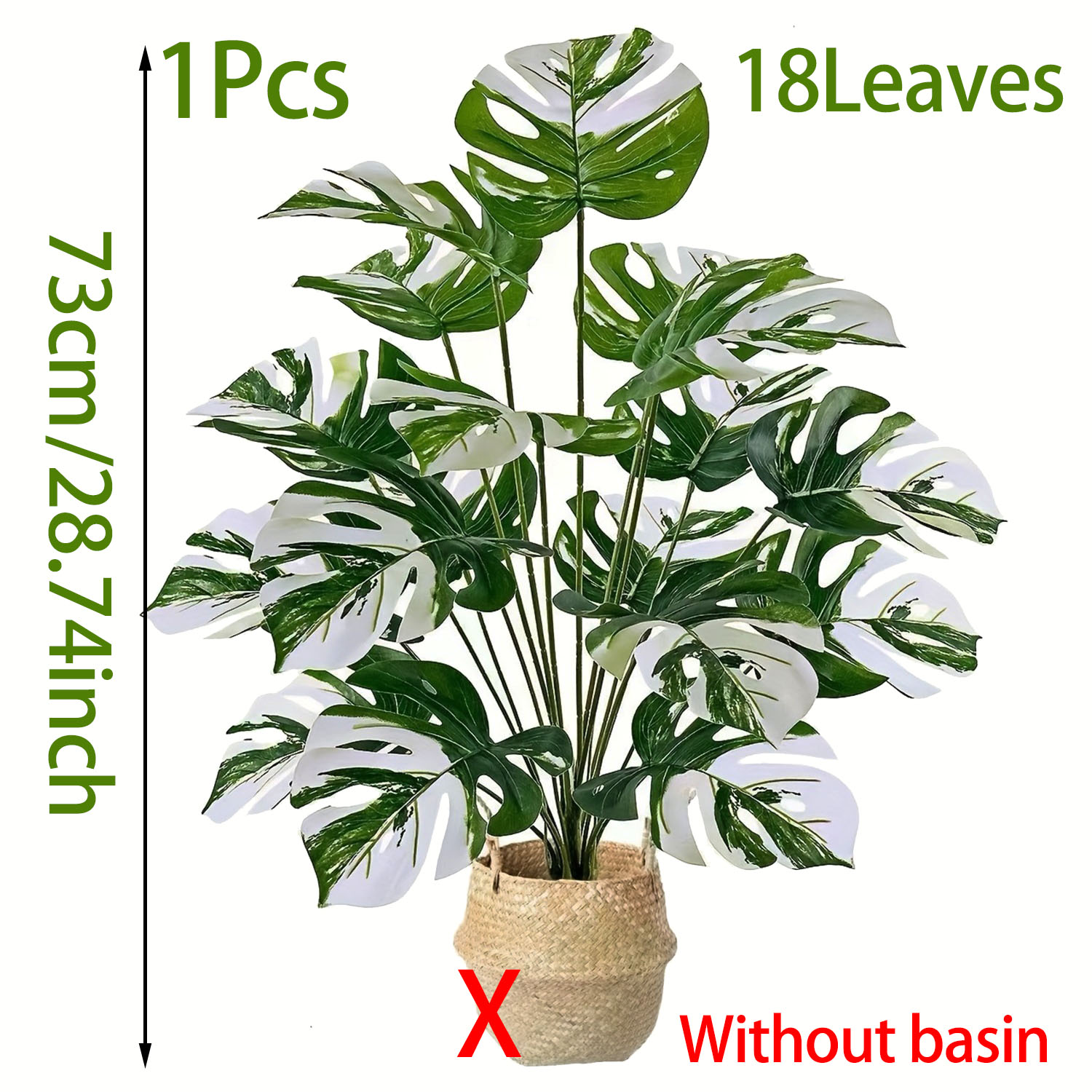 Realistic Artificial Monstera  - đánh giá và giá Dracaena Marginata